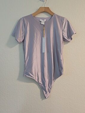 House Of Harlow 1960 Metalic Contour Bodysuit